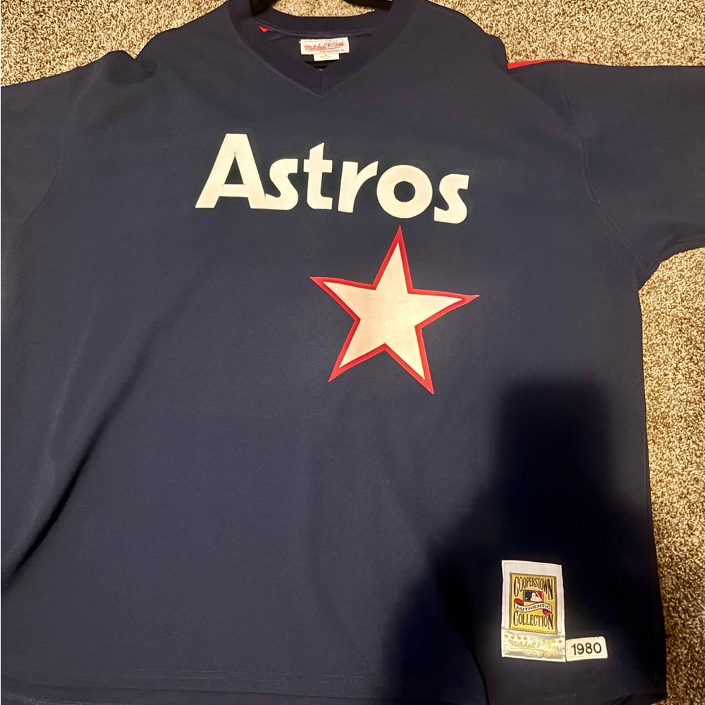 Mitchell & Ness Navy Astros Jersey
